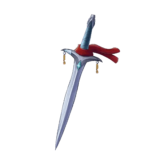 Sword With Scarf And Keys Sticker