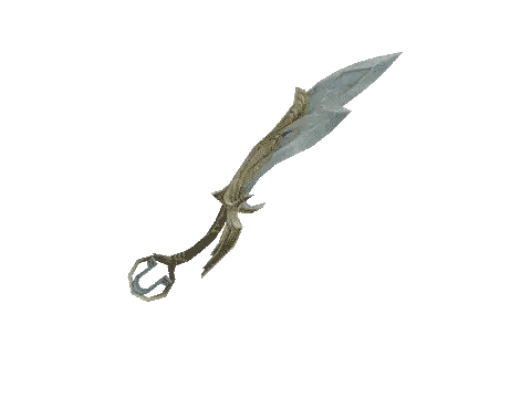 Sword With Scissor Handle Sticker