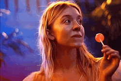 Sydney Sweeney Actress Lip Bite  GIF
