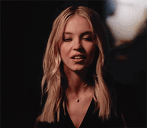 Sydney Sweeney Explaining & Talking GIF