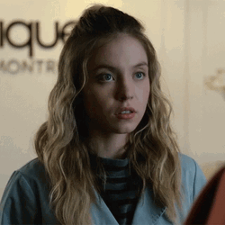 Sydney Sweeney Staring Expression GIF