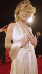 Sydney Sweeney Stunning Head Shake GIF