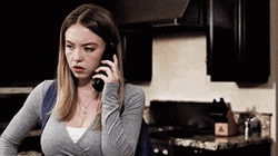 Sydney Sweeney Talking To The Phone GIF