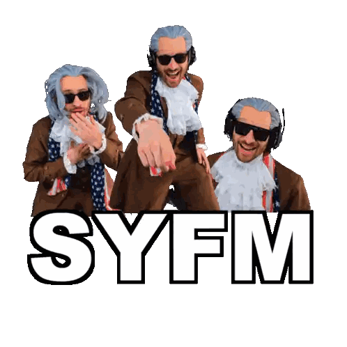 SYFM Text With Three Men Sticker