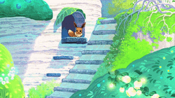 Sylveon Friend Eevee Sliding GIF