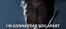 Sylvester Stallone As John Rambo I'm Gonna Tear  GIF