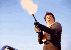 Sylvester Stallone Machine Gun GIF