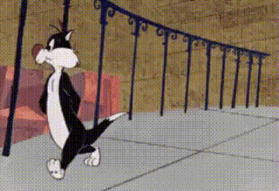 Sylvester The Cat Walking GIF