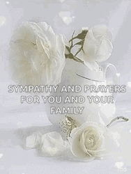 Sympathy Prayers White Roses