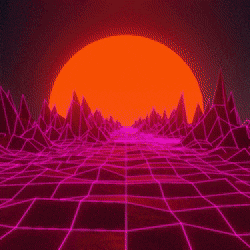 Synthwave Sun Retrowave Sun Outrun GIF