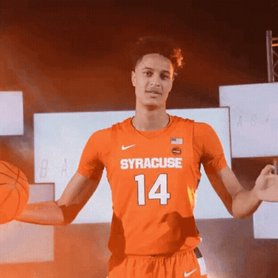 Syracuse Basketball Player Holding Ball GIF