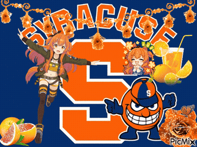 Syracuse Girl And Orange GIF