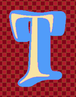 T Blinking And Changing Colors GIF
