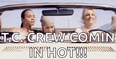 T.C. Crew Comin In Hot Car Full Of Women GIF