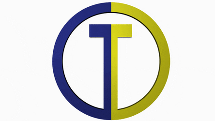 T Inside Circle Spinning GIF