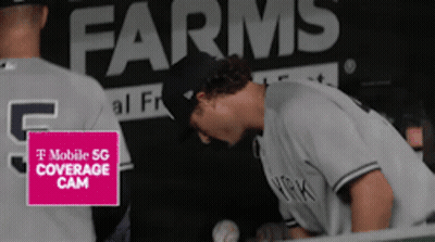 T-Mobile 5G Coverage Cam On Baseball Jersey GIF