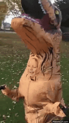 T-Rex Costume  GIF