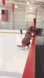 T-Rex Dinosaur Ice GIF