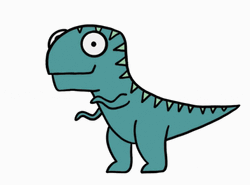 T-Rex Dinosaur Love GIF
