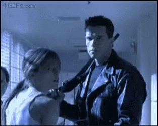 T1000 Dog Terminator 2 GIF