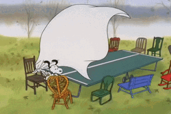 Table Preparation Peanuts Snoopy Thanksgiving GIF