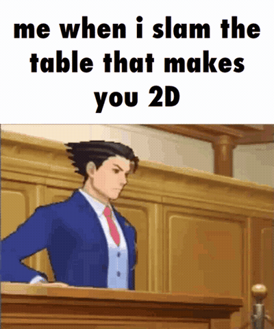 Table Slam Ace Attorney GIF