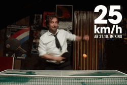 Table Tennis Game Of Endurance Man With Tie GIF