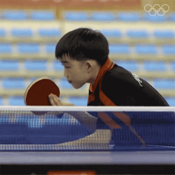 Table Tennis Kid Player GIF
