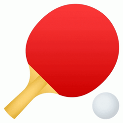 Table Tennis Racket And Ball GIF