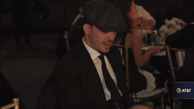 Table With Plates And AT&T Sign GIF