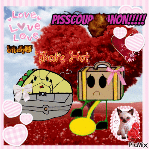 Taco And Suitcase With Love Love Love GIF