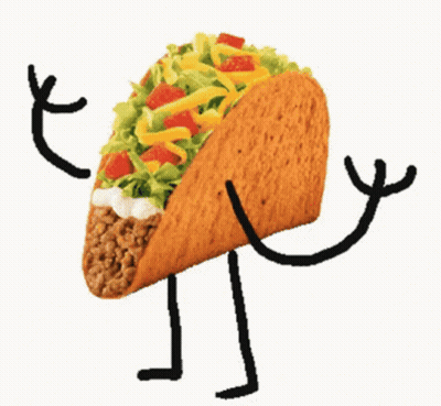 Taco With Arms And Legs Dancing GIF