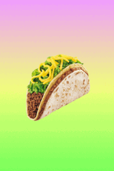 Tacos Shaking Food Pastel Colors
