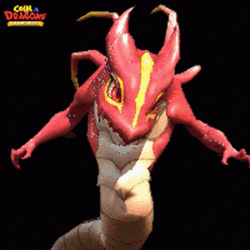 Tada Red Dragon Flying GIF