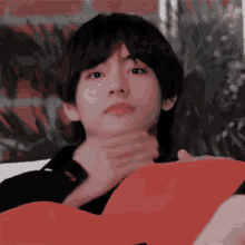 Taehyung V Blow Kiss GIF