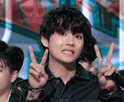 Taehyung V Cute Sign GIF
