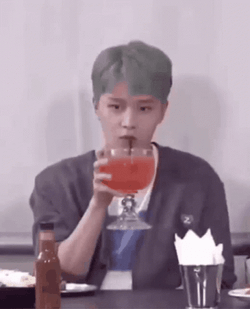 Taeil Moon Bevo Drinks GIF