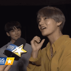 Taekook Answering Interview Questions GIF