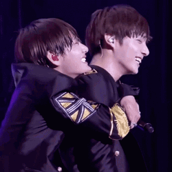 Taekook Carry On The Back GIF