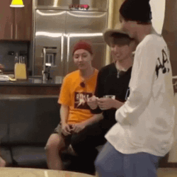 Taekook Sitting On Lap GIF