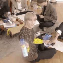 Taeyong Playing Bug Spray GIF