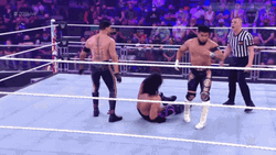 Tag Team Legado Del Fantasma Body Slam GIF