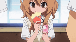 Taiga Aisaka Eating GIF
