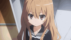 Taiga Aisaka Looking Down GIF
