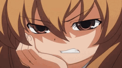 Taiga Aisaka Mad Face GIF