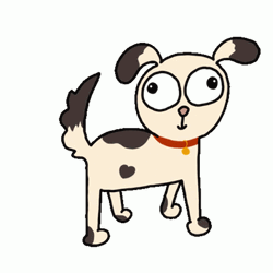 Tail Wag Animated Dog GIF