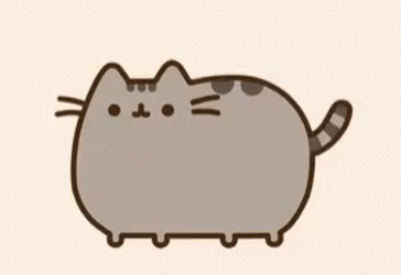Tail Wagging Cat On Pusheen Thanksgiving GIF