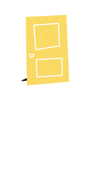 Tailed Shadow Open Door GIF