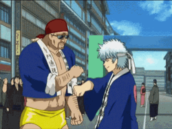 Takatin And Gintoki Sakata Gintama GIF