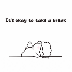 Take A Break Cute Sleeping Lamb GIF